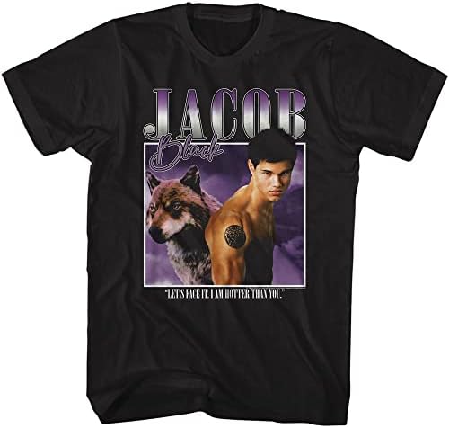 American Classics Twilight Movies Jacob Camiseta preta adulta