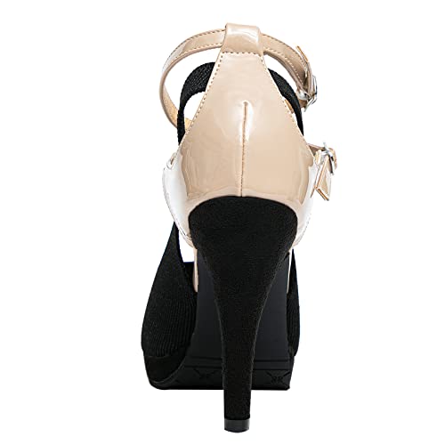 Image of getmorebeauty Women's High Heels Shoes Ankle Straps Dress Heeled Sandals