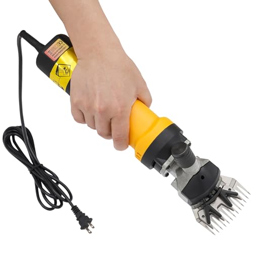 Beuioslyr Electric Fleece Shears, Flexible Shaft Electric Wool Shears, 6 Adjustable Speeds Electric Carpet Trimmer, Professional Shearing Tool Carpet Carving Clipper for Farm Thick Wool Sheep Goat