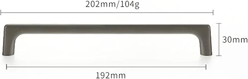 Miniatura 27 de EVURU Manija de gabinete de latón gris perla, manijas de puerta de gabinete de aleación de zinc, tiradores de cajones de muebles de cocina