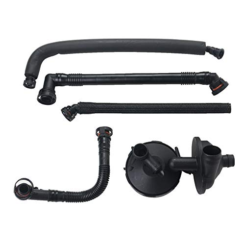 11617501566 Pcv Crankcase Vent Valve Breather Hose Kit Replacement For Bmw E46 3 Series E39 E60 X3 X5 Pcv Crank Case Ventilation Oil Separator Hose 11157532649 11611432559 11617504535 11617504536 #TOP3