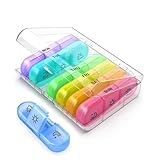 Bequem zu tragen: Die Pillendose 7 tage 3 fächer verfügt über ein abnehmbares Design im Inneren, sodass Sie sie bequem alleine für den eintägigen Gebrauch tragen können, oder Sie können auf Reisen nur die erforderliche Anzahl von Boxen mitnehmen.