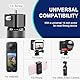 PULUZ Insta 360 Bullet Time für Insta360 X3 X4 ONE X2, Mini Stativ Stand mit ‌Dual 1/4-Zoll-Schrauben für Gopro Hero 12 11 10 8 7 6 5