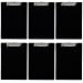 Trade Quest Plastic Clipboard Opaque Color Letter Size Low Profile Clip (Pack of 6) (Black)