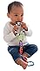 Playgro Beißring-Rasselkette - Babybeissring - Babysilikonbeissring - Silikonbeissring - Zahnungshilfe - Silikon - Kinderbeissring - farbig