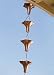 Monarch Pure Copper Angel Blossom Rain Chain, 8-1/2-Feet Length