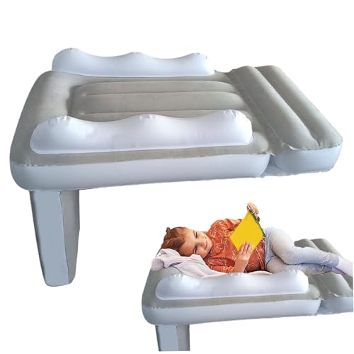 Lit d'avion Gonflable pour Enfants, Facile à Installer, S'adapte à la Plupart des Sièges d'Avion