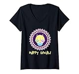 Photo Gallery donna happy diwali - hindu - festival of lights - november maglietta con collo a v Photo Gallery donna happy diwali - hindu - festival of lights - november maglietta con collo a v