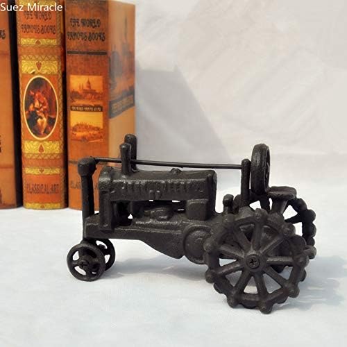 ZAMTAC Cast Iron Tractor Decorations Balcony Living Room Bedroom Decoration Crafts Creative Home Decor