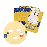 The Crème Shop x Miffy Dewy Dreams Hydrating Animated Essence Sheet Mask with Hyaluronic Acid & Squalane, Deep Moisture, K-Beauty, Cruelty-Free, Gentle Care for All Skin Types (Pack of 5)