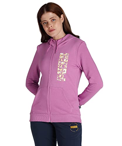 Image of Puma Women Cotton Hooded Neck Sweatshirt