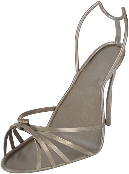 Countertop Wine Rack - Freestanding Wine Bottle Holder Stand, High-Heeled Shoes Shaped Wine Holder Wine Rack Shelf Home Decoration Crafts (Gray)