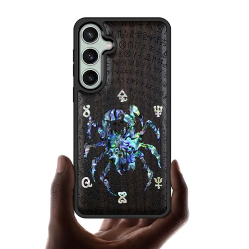Étui Samsung S23 FE protection bois originale au style runique pour passionnés d'art