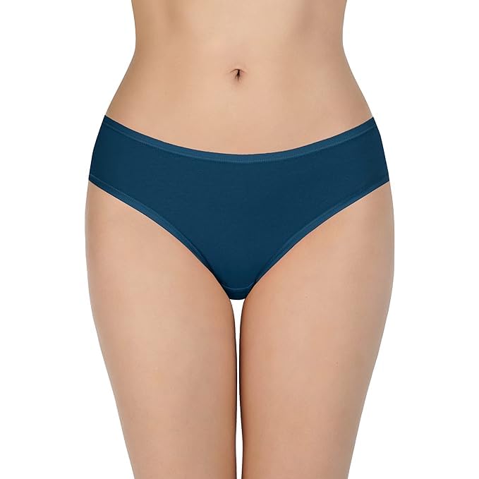 Image of LOURYN KOULYN Solid Low Rise Cotton Bikini Panty Pack(Pack of 3)