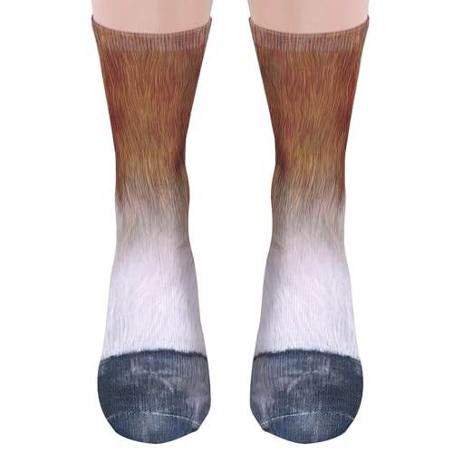 Lustige Pferde Socken Herren Damen Teenager - Witzige 3D Coole Tier Pfote Motiv Socken Kleine Geschenkideen für Männer Papa Pferdeliebhaber Adventskalender Weihnachten Geburtstag Vatertagsgeschenk