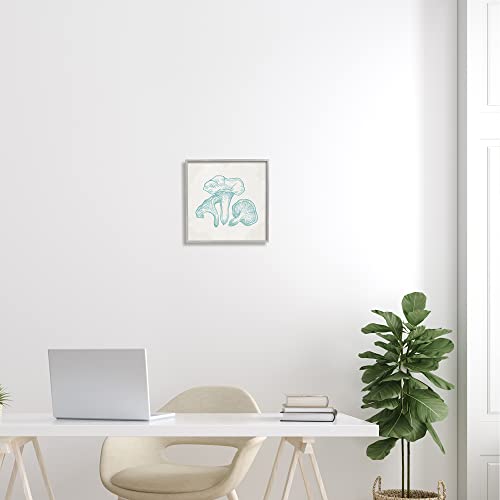 Image of Detailed Mushroom Botanical Specimen, 12 x 12 Inch Framed Giclee Print | Stupell Industries . By Kim Allen . Ready to hang . Cottagecore nature decor . Made in USA