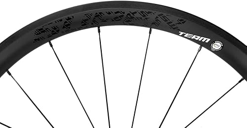 Miniatura 5 de SUPERTEAM Juego de ruedas para bicicleta de carretera de carbono, 1.575 in, sin cámara, listo, 0.984 in, ancho, tirón recto Sapim CX-Ray Radios