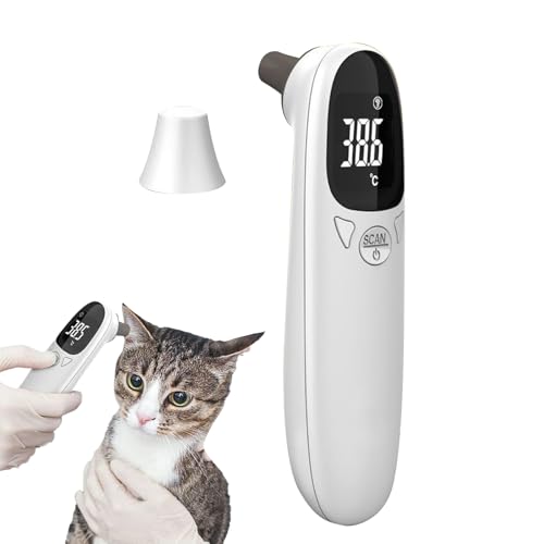 Cat Temperature Meter | Digital Pet Thermograph,Gauge Instant Portable Thermograph for Cattle Indoor Pigs Horse Cats Livestocks Health Dogs