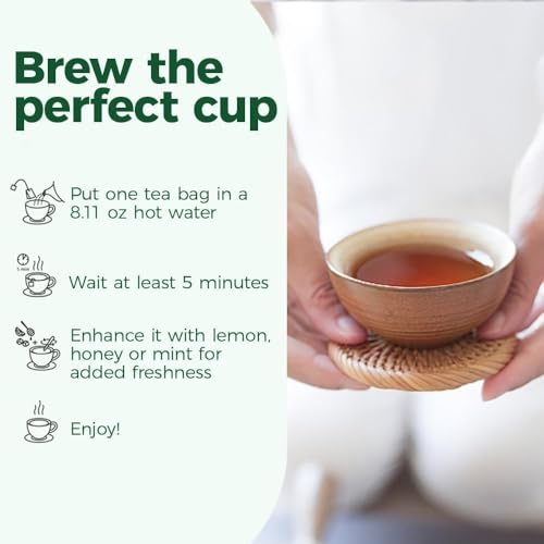 WOTIHA 90 Count Organic Premium Fennel Tea Bags - 100% Natural & Pure Herbal Tea, Supports Digestion & Reduces Bloating, Caffeine-Free, Sugar-Free, Gluten-Free, Vegan.Non-GMO