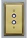 3-Way Push Button Light Switch With Mother-Of-Pearl Inlay