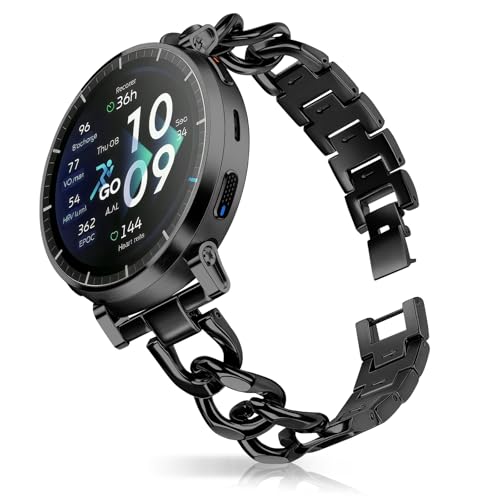 [HinZann] �o���h ���f�B�[ Amazfit Active 3 Premium/Active 2 Square/Active2/Bip 3/Bip 3 Pro �Ή� 20mm �X�e�����X�o���h �`�F�[�� ���킢�� Amazfit T-Rex 3 P