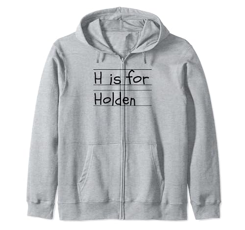 Personalizado H is for Holden Name Student Kindergarten Sudadera con Capucha