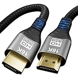 CAKOBLE Cavo HDMI 2.2 1 mt,16K 12K 8K 4K | 96Gbps Ultra High Speed Cavo HDMI | 16K@60Hz 8K@240Hz | eARC HDR10+ Dolby Vision/Atmos | HDCP 2.3 |Per PS5, Xbox Series X/S, Soundbar, PC, Per cavo hdmi 2.1