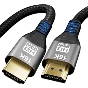CAKOBLE HDMI 2.2 Kabel 1m,96 Gbit/s Ultra High Speed – 16K@60Hz,12K/10K@120Hz, 8K@240Hz, 4K@480Hz | eARC, HDR10+, Dynamic HDR, Dolby Atmos | HDCP 2.2/2.3,mit hdmi 2.1 kabel PS5, Xbox, Soundbar