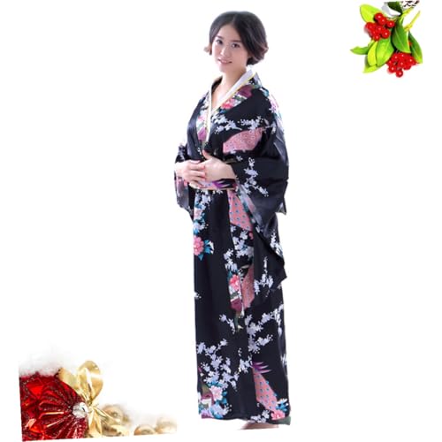 Yukata japonesa de mujer bata de dormir larga para evitar rozaduras 2