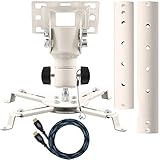 Cheetah Mounts APMEW Universal Projector Ceiling Mount. Includes an Adjustable Extension Pole and...