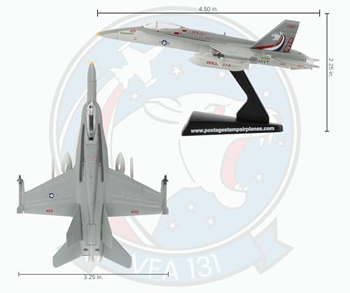 Image of Daron Worldwide Trading F /A-18C VFA131 Wildcats Vehicle,Silver