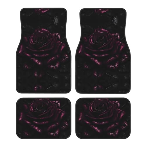 Tapis de sol voiture rose gothique pour masquer l'usure et protéger les sols de SUV