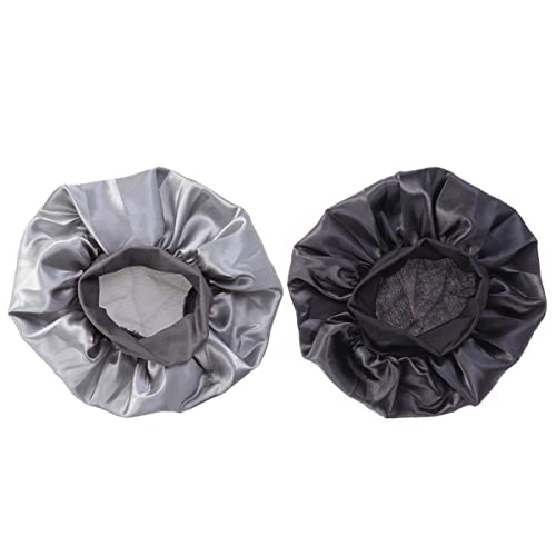 minkissy 2 Piezas Dormir De Lado Ancho Sombreros De Mujer Women Elástico Gorro De Dormir