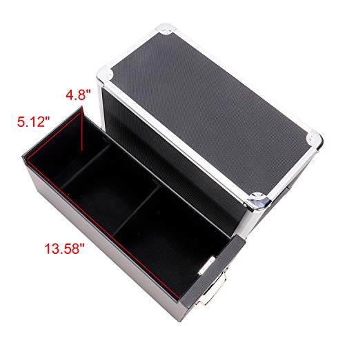 Vaultz Cd Case Holder-File-Cabinet Cd-Rack W/ 1 Drawer And Key Locks, 8 X 14.5 X 15.5 Inch Dvd Organizer And Cd-Storage-Box - Black #TOP4