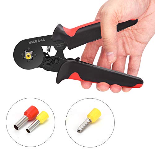 Ferrule Crimping Tools Wire Pliers - 1800 PCS Wire Ferrules with Crimpers Pliers Kit for Electricians, Adjustable Ratchet Tools with Terminals Connectors AWG 28-7, 0.08-10mm² - Thumbnail 5