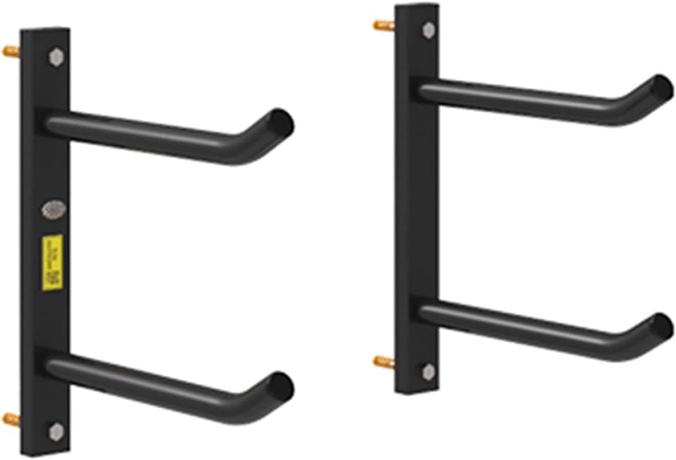 Snowboard Storage Rack，Black Metal Home Gym Yoga Mat Organizer Holder Heavy Duty Wall Mount Storage Rack for Yoga Mat/Foam Roller/Resistance Bands/Yoga Tiles,2 Tier