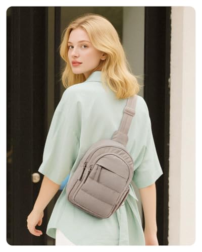 image for BAGSMART Small Sling Bag for Women, Puffer Crossbody Bag Purses Hobo H