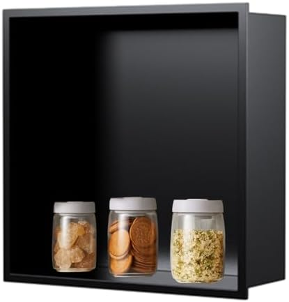 Waterproof 304 Stainless Steel Recessed Shower Niche - Built-In Wall Storage for Bathroom Organization & Modern Decor, Perfect for Showers & Baths