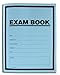 BookFactory Exam Blue Book/Blue Exam Book/Blue Test Book (Grid Format) 8 1/2" x 11" - 16 Numbered Pages (25 Pack) Saddle Stitched (LAB-016-7GSS (Exam Book) 25 Pack)