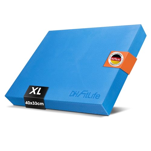 DH FitLife Premium Balance Pad – Cuscino Propriocettivo Ideale per Esercizi di Equilibrio e Stabilità | Yoga, Pilates, Balance & Core Training | Cuscino per Fisioterapia e Allenamento Fitness (XL)