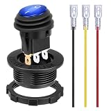 BFXM Round Rocker Switch, Toggle Switch 12V, On Off Switch, SPST 3 Pin