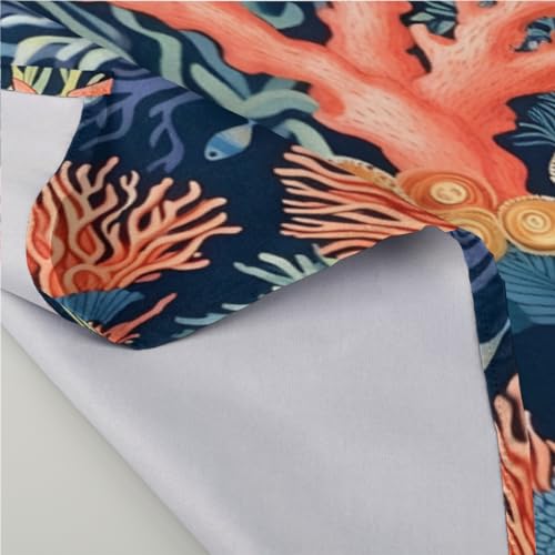 Servilletas de tela Coral Fish set x6 50.5x50.5 cm miniatura 3