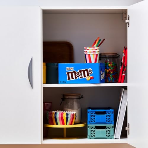 M&M's Crispy, Schokoladen Großpackung, 24 x 36g, Knusprige Schokolinsen als Süßigkeiten, Schokoladen Geschenk (816g) 4