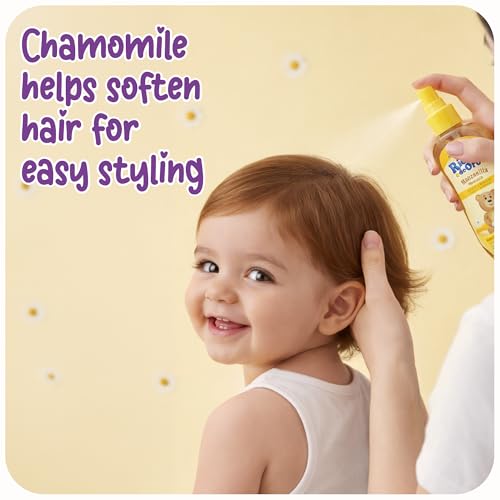 Image of Ricitos de Oro Baby Hair Lotion Chamomile Detangler Spray, Softens and Helps Lighten Hair, 4.2 Fl Oz (125 mL) 2 Pack Detangler