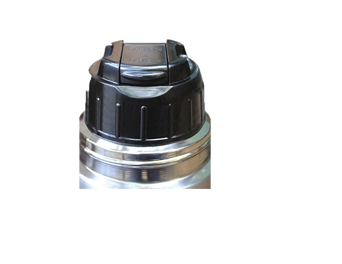 Dharam Paul Traders ONLY LID for Milton Glassy hot and cold flask 750-1000 ml, Cap for milton glassy flask, Big, Black, 1 Piece.