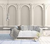 Cliouar-Simulation Stone Column Wall Mural wallpaper-137 x 100'