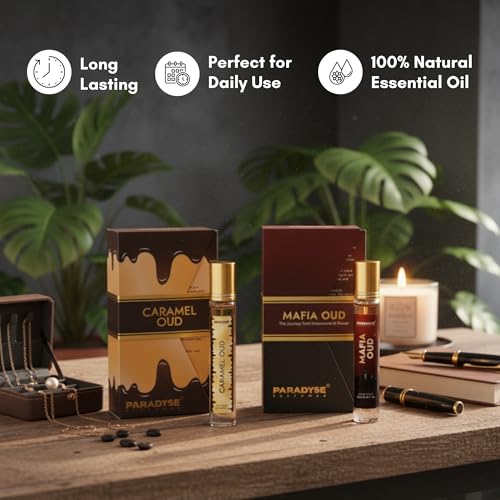 Image of Mafia & Caramel Oud by Paradyse Perfume | Signature Oud Collection | Rose, Pineapple & Sandalwood Scent | Long Lasting & Signature Perfume (24 ml)