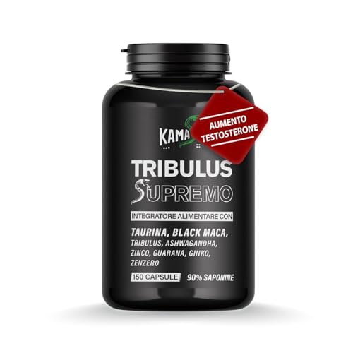 Testosterone Uomo Tribulus Ginkgo Black Maca 150 cps