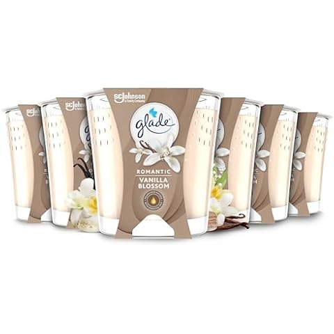 Glade Vanilla Blossom Scented Jar Candle Pack Cover