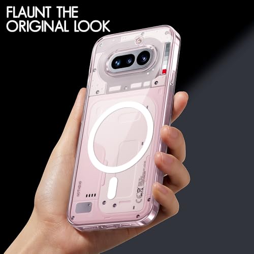 Image of TheGiftKart Ultra-Hybrid Back Case Cover for Nothing Phone 4a 5G Compatible with MagSafe | Camera Protection | Hard Crystal Clear Back | Shockproof Bumper Case Cover (PC & TPU, Transparent)